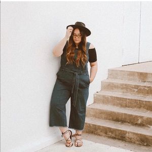 RACHEL Rachel Roy Women's Blue Jeans Overalls